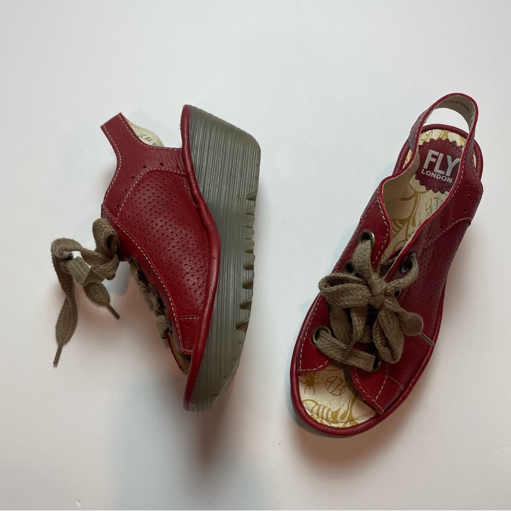 Fly London Red Sandals Comfortable Stylish Footwear